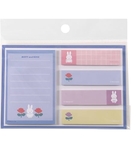 Amazon.co.jp: スクエア ミッフィー 選べるインデックス付箋 青 053620