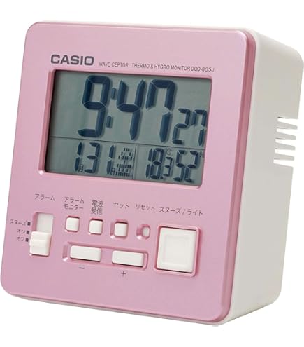 Amazon.co.jp: CASIO (カシオ) 電波デジタル目覚まし時計 温度表示