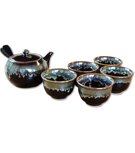 Amazon.co.jp: 保管品!有田焼 清右衛門作 古伊万里 金彩蓋付茶器揃急須