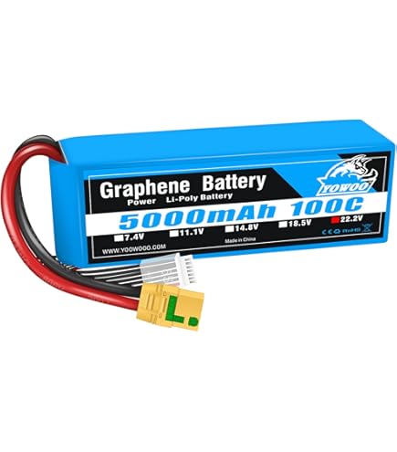 Amazon.co.jp: Yowooグラフェンバッテリー6sリポバッテリー 6000mAh