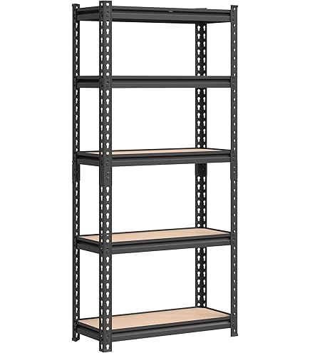 Amazon｜ラック スチールラック メタルラック 幅120cm 5段 ブラック 幅