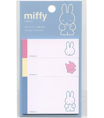 Amazon.co.jp: スクエア ミッフィー 選べるインデックス付箋 青 053620