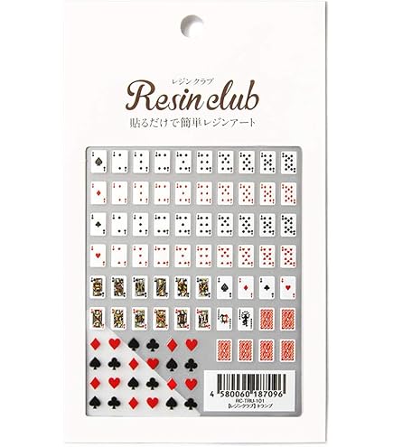 Amazon | 【封入 パーツ】15g トランプ モチーフ スライスパーツ