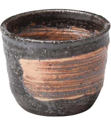 Amazon.co.jp: 陶芸家 人間国宝 濱田庄司 浜田庄司 鉄絵 胴紐 盃