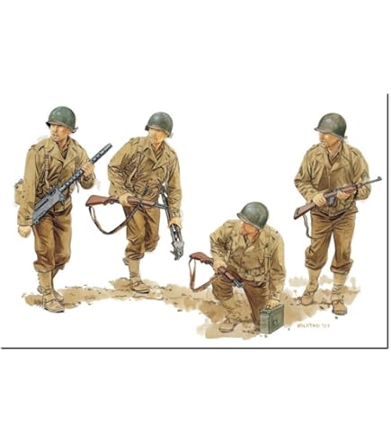 Amazon | プラッツ ドラゴン 1/35 WW2 アメリカ 戦車跨乗兵 フィギュア