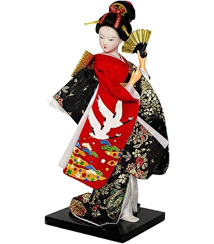 Amazon.co.jp: 25cm 芸者着物人形 和風ドール 装飾 伝統日本文化