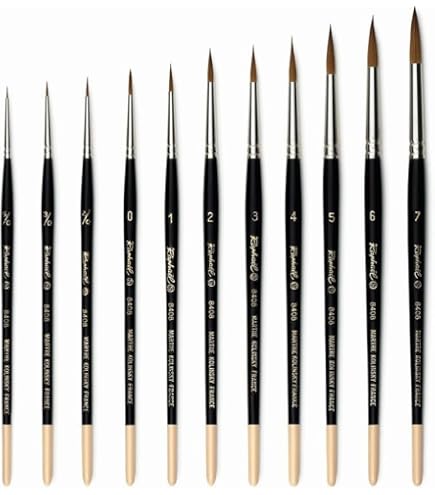 Amazon.co.jp: Raphael(ラファエル) 水彩筆 8402 コリンスキー 丸 3/0