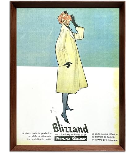 Amazon.co.jp: チンザノ 1950年代 フランス雑誌 ビンテージ広告