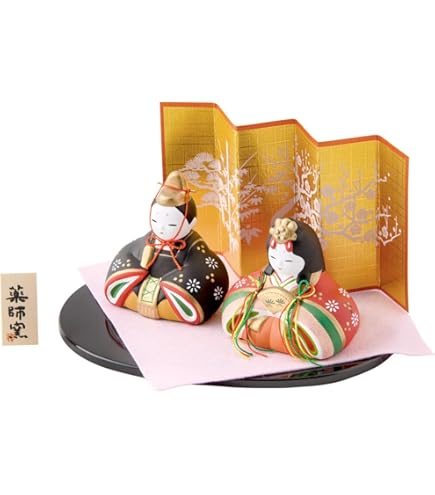 Amazon.co.jp: 【UncleZ】 七宝焼き [飾り額] 飾りプレート 雛人形(中