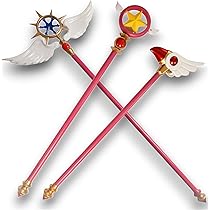 Amazon.co.jp: Monenjoy 魔法の杖 封印の杖 透明感 星の杖 85cm クリア