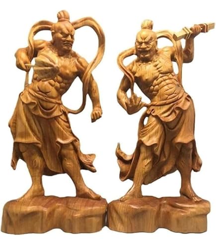 Amazon.co.jp: [華能] 達磨大師坐像 高級天然ツゲ木彫り達磨像 木製