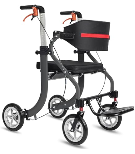 Amazon | KMINA 歩行器 高齢者用 室内・室外兼用 介護用 多機能椅子 四