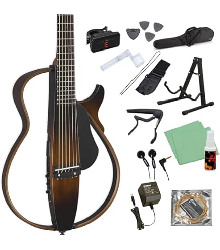 Amazon | YAMAHA SLG200S CRB サイレントギター初心者14点セット