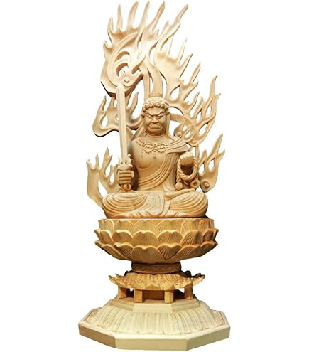 Amazon｜RIYAK リヤク BASIC ベーシック 不動明王 LY-BFD 木彫り仏像