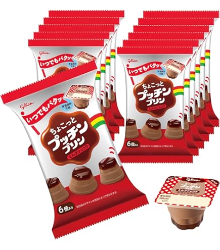 Amazon.co.jp: 江崎グリコ プッチンプリン3連 (67gX3P)X6 : 食品