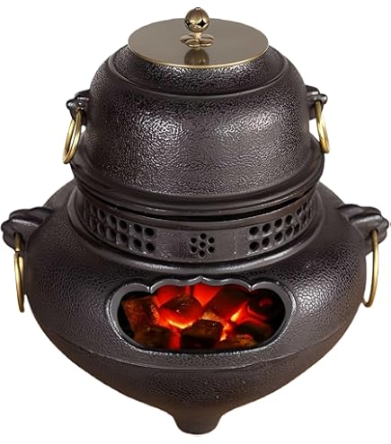 Amazon｜伊藤庄鋳造(Itousyouchuzou) 茶釜 茶色 サイズ:直径21.5x高さ