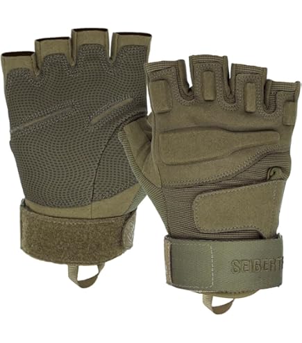 Amazon | ロシア製 軍用 SPLAV ハーフフィンガー グローブ ブラック 黒