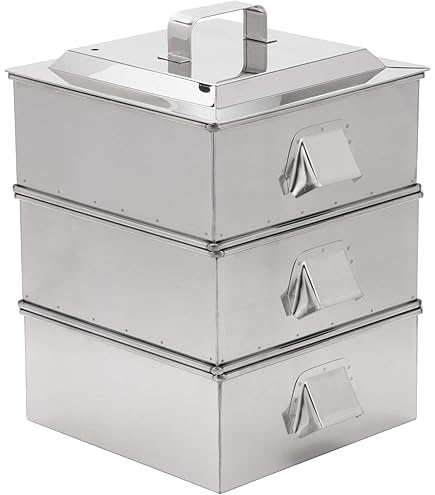 Amazon｜アカオアルミ 角型蒸器 33cm 一重 アルミニウム合金