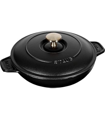 Amazon｜[ストウブ] staub シャロー ラウンド ココット 26cm ブラック