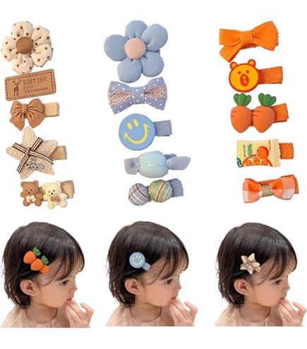 Amazon.co.jp: 星モチーフヘアクリップ・星・スター 赤ちゃん・ヘア