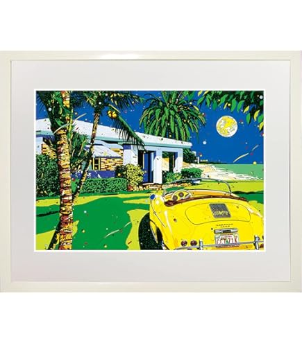 Amazon.co.jp: 鈴木英人◇【コートダジュールの小高い丘】◇アート