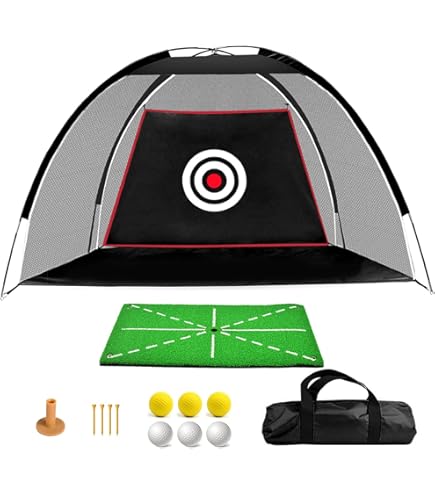 Amazon.co.jp: ゴルフネット 練習用ゴルフトレーニングネット 3.6mx2