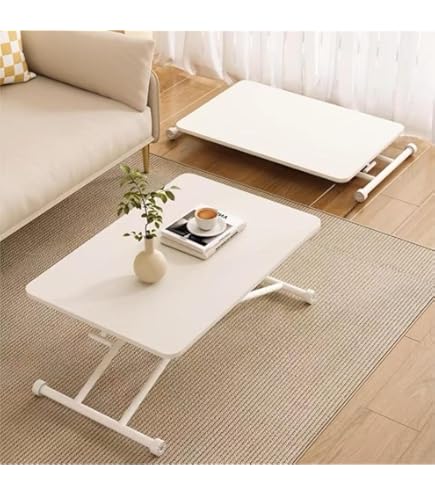 Amazon.co.jp: Zxyler 昇降式テーブル｜ガス圧式無階段調整 キャスター