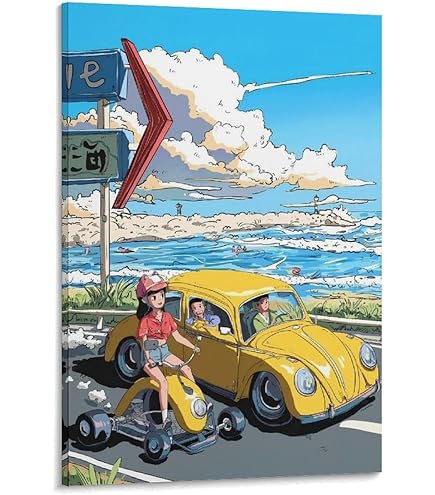 Amazon.co.jp: 鈴木英人◇【いつか海に帰る日】◇アートプリント◇額装