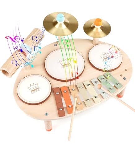 Amazon.co.jp: 木琴 子供のための子供の木製8トーンのxylophone