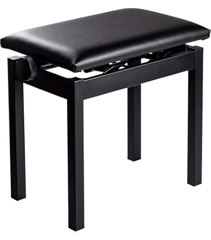 Amazon | 吉澤 ヨシザワ PEACOCK 高低タイプ ピアノ椅子 ブラック Y