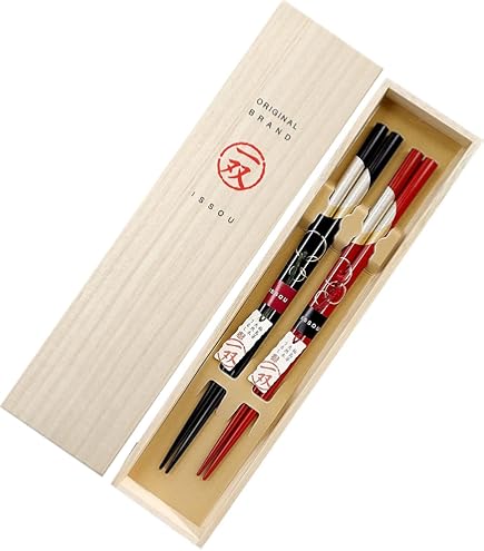 Amazon｜輪島塗 夫婦箸 溜 遠山蒔絵 WA9-3｜箸 オンライン通販