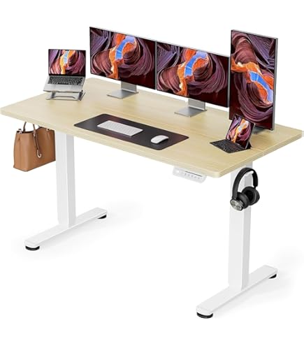 Amazon | AODK 昇降デスク 電動 昇降式デスク 幅140*70 昇降式