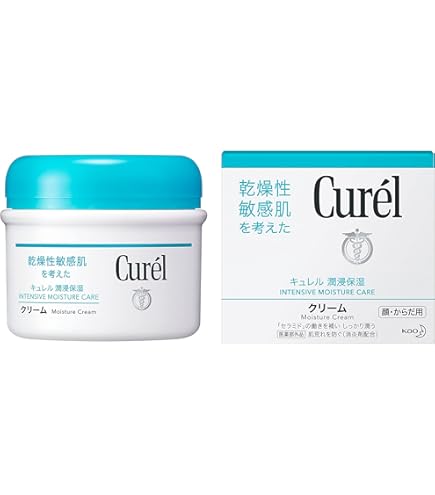 Amazon | キュレル クリームFジャー 90g×3個 | キュレル | 乳液