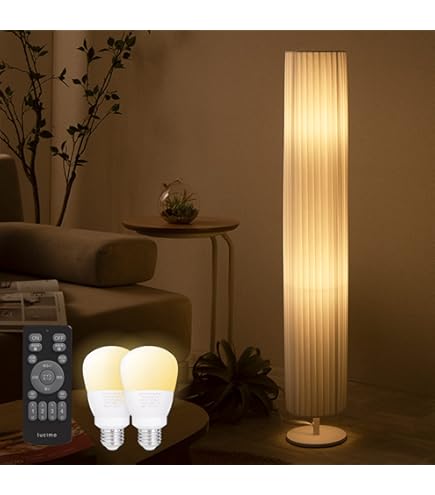 Amazon | 美濃和紙製 モダンインテリア照明 スタンド型フロアライト