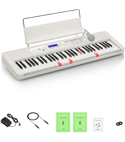 Amazon.co.jp: CASIO LK-335 光ナビゲーションキーボード 61鍵盤