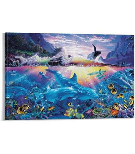 Amazon.co.jp: ポスター クリスチャン ラッセン Harmony (foil