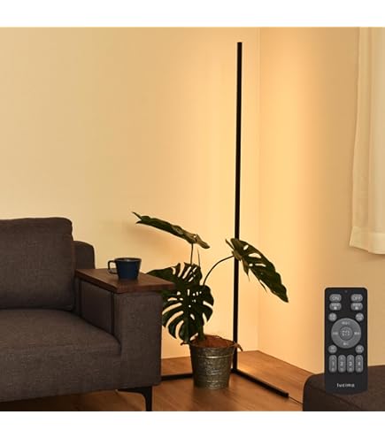 Amazon.co.jp : コーナーフロアライト 大きさ約155cm 気分に合わせて