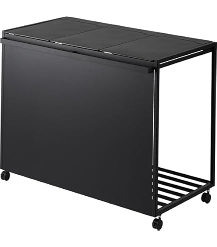 Amazon｜山崎実業 tower タワー 蓋付き目隠し分別ダストワゴン タワー