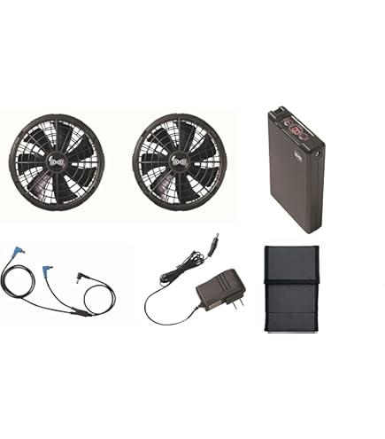 Amazon.co.jp: 空調服 小型バッテリー薄型ファン スタータキット