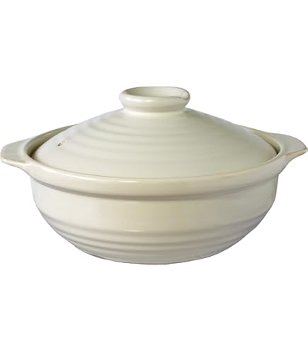 Amazon｜スタジオM'(スタジオエム) ドゥーブ 8号鍋 白（195603）｜土鍋