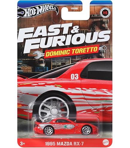 Amazon | Hot Wheels 2020 Hw Turbo '95 Mazda RX-7, 43/250 Orange