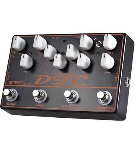 Amazon | Moskyaudio DTC マルチエフェクトプロセッサ 多機能ペダル