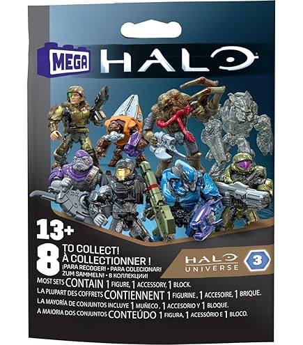 Amazon.co.jp: MEGA ヘイロー アクションフィギュア 組み立ておもちゃ