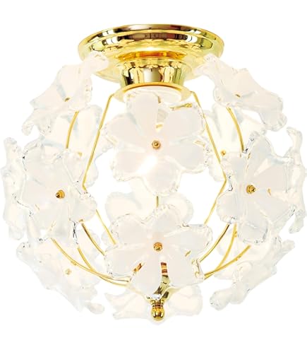 Amazon | キシマ ブーケ シーリングライト Clear 4灯 GEM-6902