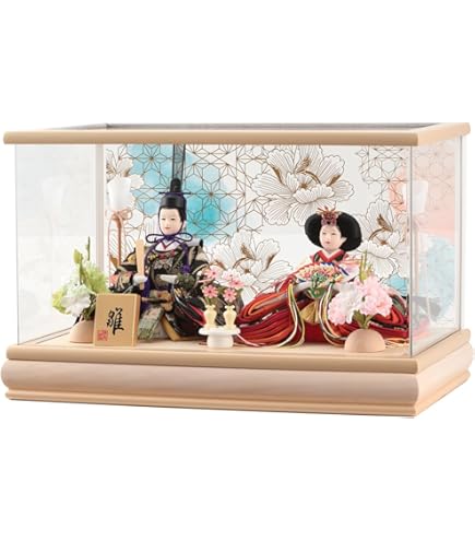 Amazon | 東旭 雛人形 親王ケース雛 新祇園桜 三五五人 | ケース飾り