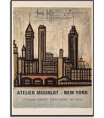 Amazon.co.jp: ベルナール・ビュフェ『海岸のテント』リトグラフ 風景