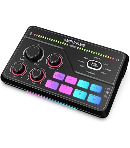 Amazon | FIFINE ゲーミングオーディオミキサー オーディオ