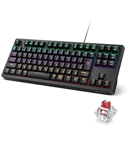 Amazon.co.jp: VSPO GEAR ゲーミングキーボード 第1弾 花芽すみれ ぶ