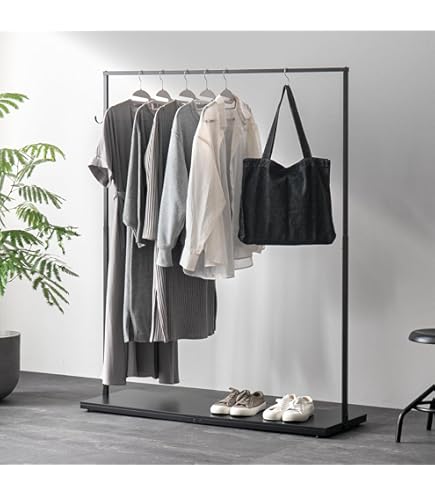 Amazon｜W STANDARD インダストリアル アイアンハンガーラック