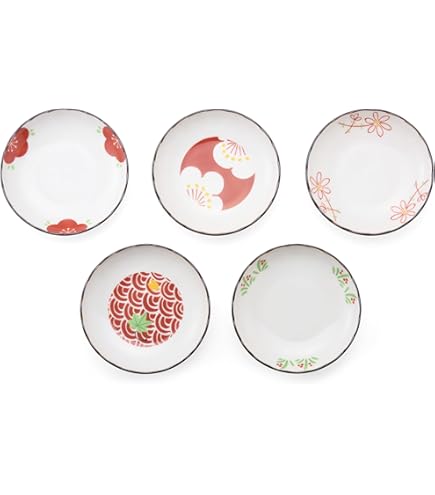 Amazon｜maebata つたぶどう 取皿 5枚揃い 片岡鶴太郎 29680｜小皿